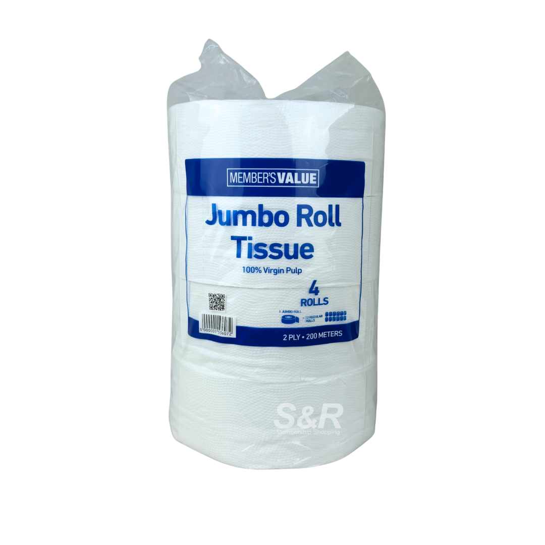 Member's Value Jumbo Roll Tissue 4 pieces